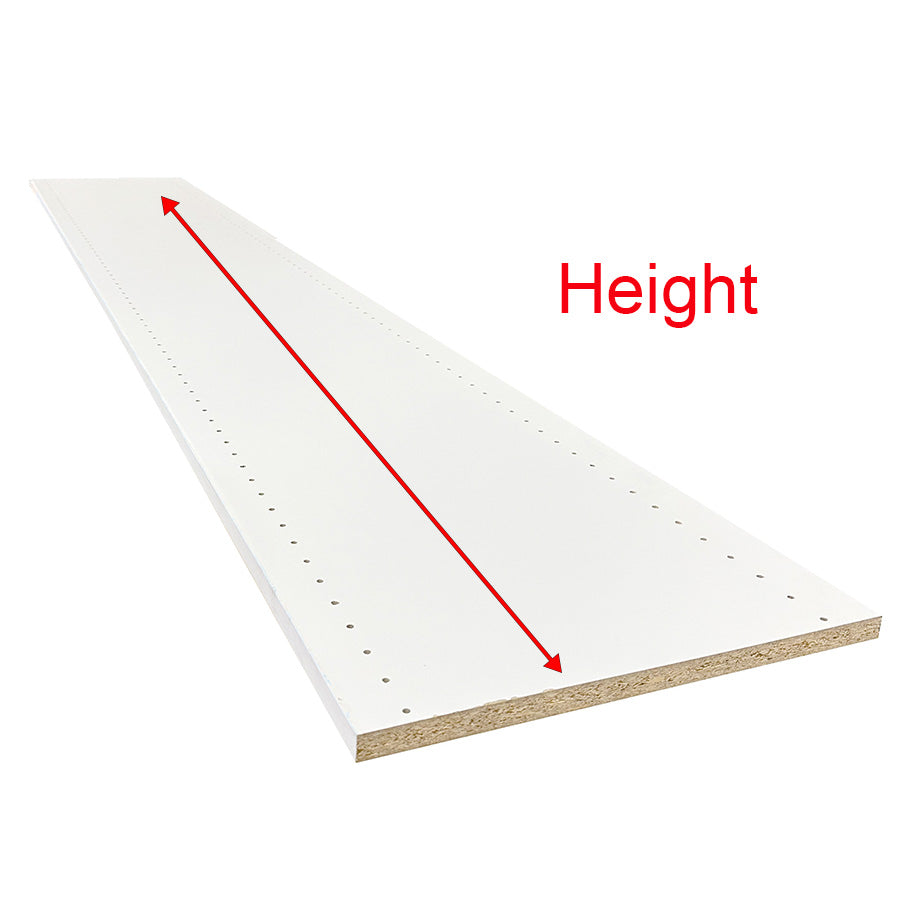 B&B HARDWARE Closet Evolution Classic Vertical Panels Up to 80 Inch – Pre-Drilled Organizer Units – Scratch Resistant Laminate, Compatible with Closet Systems & Accessories ( Pack of 2)
