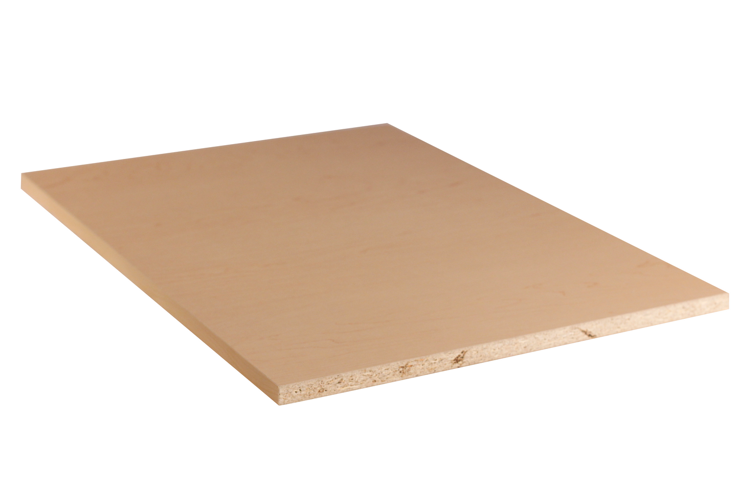 Custom Cut Cabinet Shelves – Maple Melamine, 1/2” Thick, Up to 60” Long