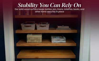 Wire Rack Shelf Cover Solid Wood Closet Shelf, Custom Fit for Wire Shelving, Easy Tool-Free Installation, Durable 1/2 Plywood, Linen Closet & Pantry Organizer