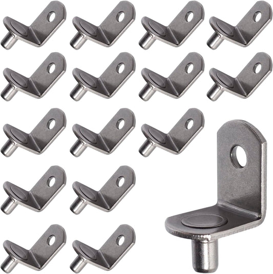 6mm Shelf Pegs L-Shaped Cabinet Support Pins Bracket Style Clips for Bookcase Kitchen Closet Shelves Holders,Strong Shelving Pins for Wood Shelves