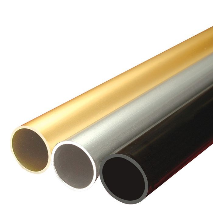 Modern Aluminum Closet Rod Kit – Seamless Round Design with End Supports
