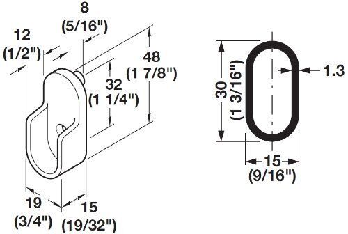 Modern Aluminum Closet Rod Kit – Seamless Oval  Design with End Supports