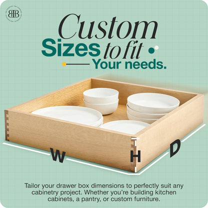 Custom Pull-Out Drawer for Pantry Cabinets – Birch Wood Organizer