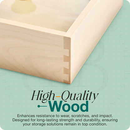Custom Pull-Out Drawer for Pantry Cabinets – Birch Wood Organizer