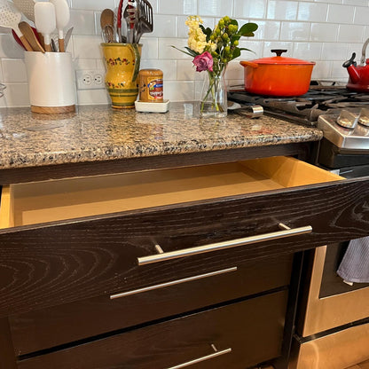 Custom Pull-Out Drawer for Pantry Cabinets – Birch Wood Organizer