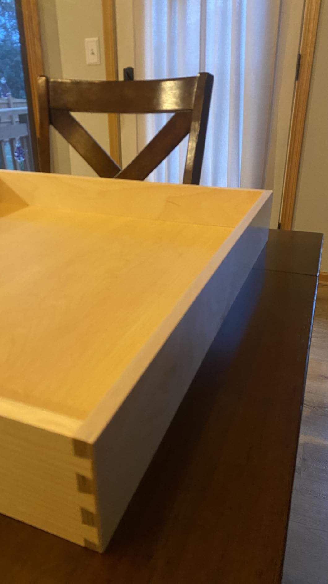 Custom Pull-Out Drawer for Pantry Cabinets – Birch Wood Organizer