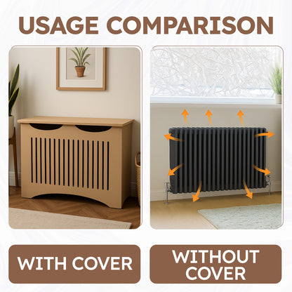 Custom Radiator Cover – Unfinished MDF, Paintable, Made to Size