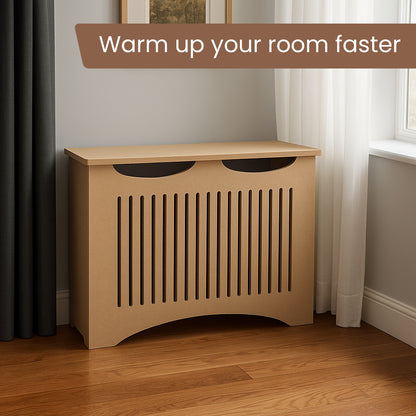 Modern Radiator Cover Cabinet – Premium MDF Heater Cover with Flat Panel Design
