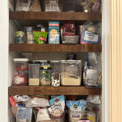 Wire Rack Shelf Cover Solid Wood Closet Shelf, Custom Fit for Wire Shelving, Easy Tool-Free Installation, Durable 1/2 Plywood, Linen Closet & Pantry Organizer