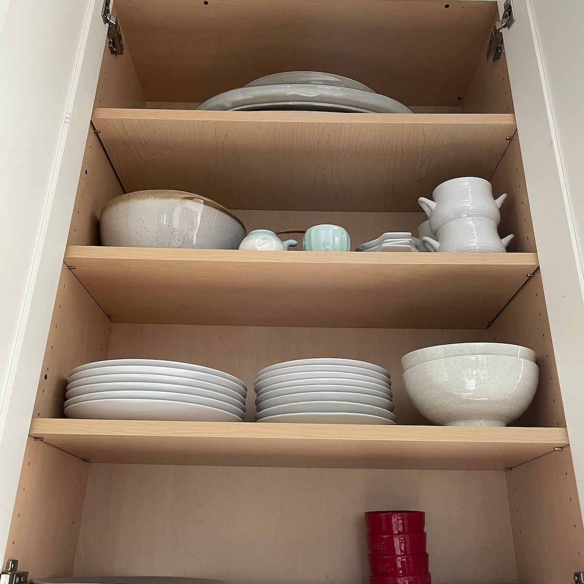 Custom Cut Cabinet Shelves – Maple Melamine, 1/2” Thick, Up to 60” Long