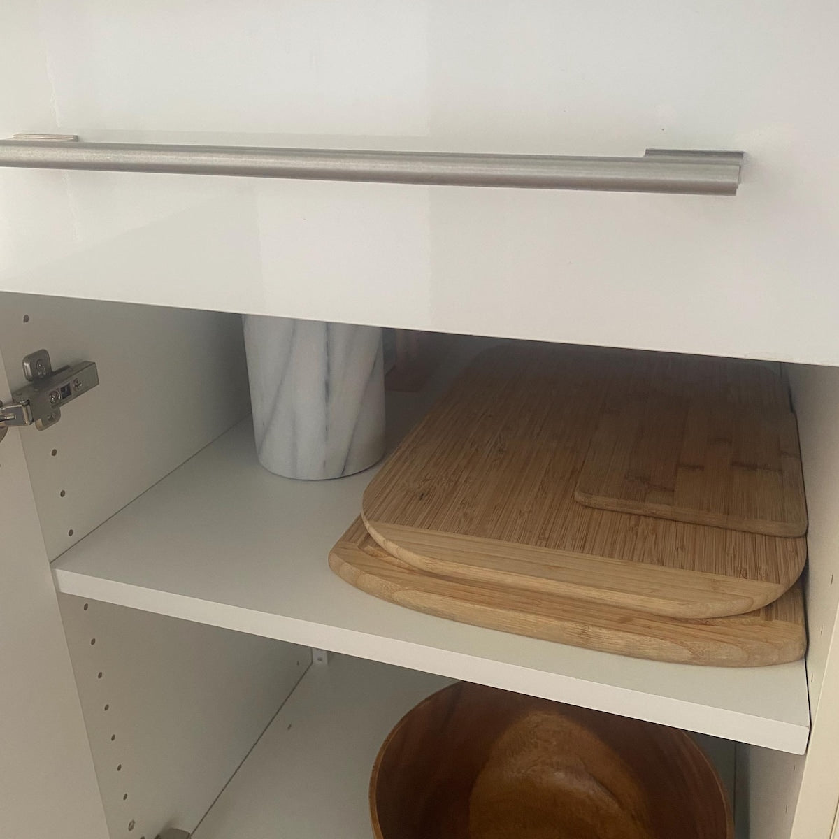 Custom Cut Cabinet Shelves – Maple Melamine, 1/2” Thick, Up to 60” Long