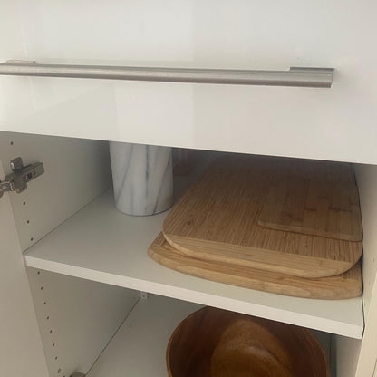 Custom Cut Cabinet Shelves – Maple Melamine, 1/2” Thick, Up to 60” Long