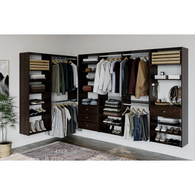 B&B HARDWARE Closet Evolution Classic Vertical Panels Up to 80 Inch – Pre-Drilled Organizer Units – Scratch Resistant Laminate, Compatible with Closet Systems & Accessories ( Pack of 2)