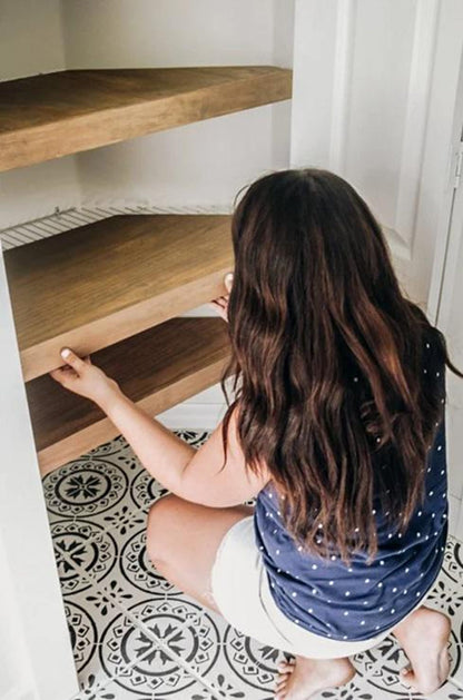 Wire Rack Shelf Cover Solid Wood Closet Shelf, Custom Fit for Wire Shelving, Easy Tool-Free Installation, Durable 1/2 Plywood, Linen Closet & Pantry Organizer